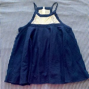 Lauren James Blue Flowy Top (Size S)